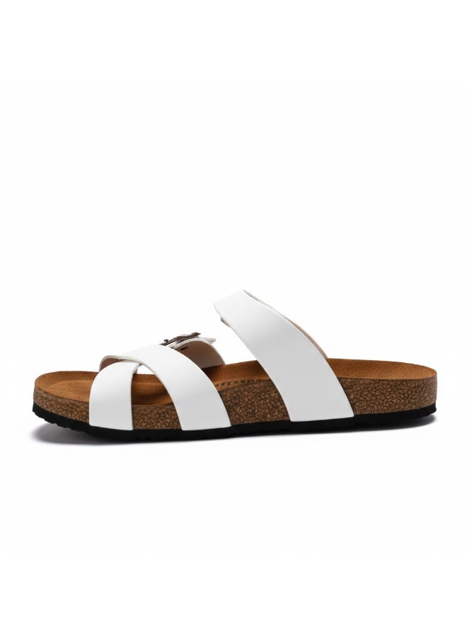 Stylish men's slippers with a modern and comfortable design – genuine leather and non-slip orthopedic sole, available in various sizes and colors. - Image 3